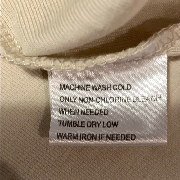 Bay Studio Cream 3/4 sleeve top - Picture 4 of 4